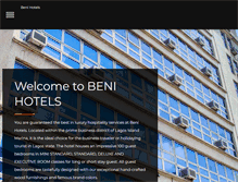 Tablet Screenshot of benihotels.com